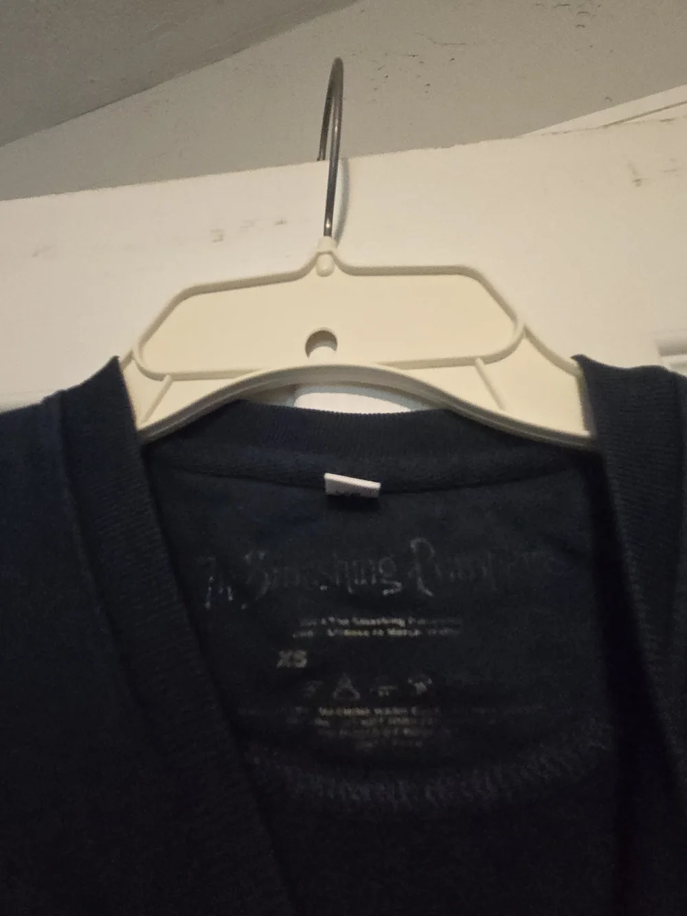 Black Graphic Crewneck Sweater